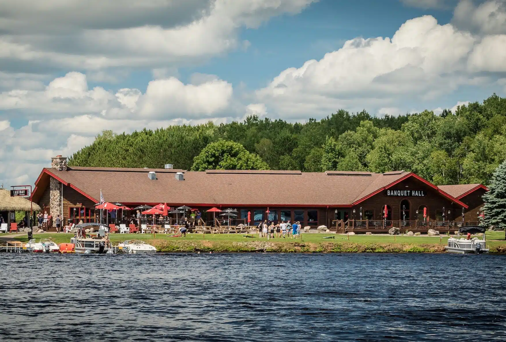 Eastbay Lodge seen from the water