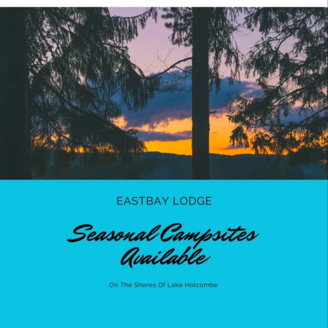 CAMPSITES ARE SELLING FAST! 

The weather is warming up, and the best way to enjoy summer is right here at Eastbay Lodge! 🌞⛺

🏕️ Why camp with us?
✅ Live music all summer long 🎶
✅ Two incredible restaurants & bars 🍔🍹
✅ Boat access on-site 🚤⚓
✅ An unbeatable community of campers 🤝🔥

Once you experience the Eastbay lifestyle, you’ll never want to leave! But don’t wait—our campsites are filling up fast! Secure your spot before they’re gone.

 visit our campground https://www.eastbayholcombe.com/camping/  page to book today!